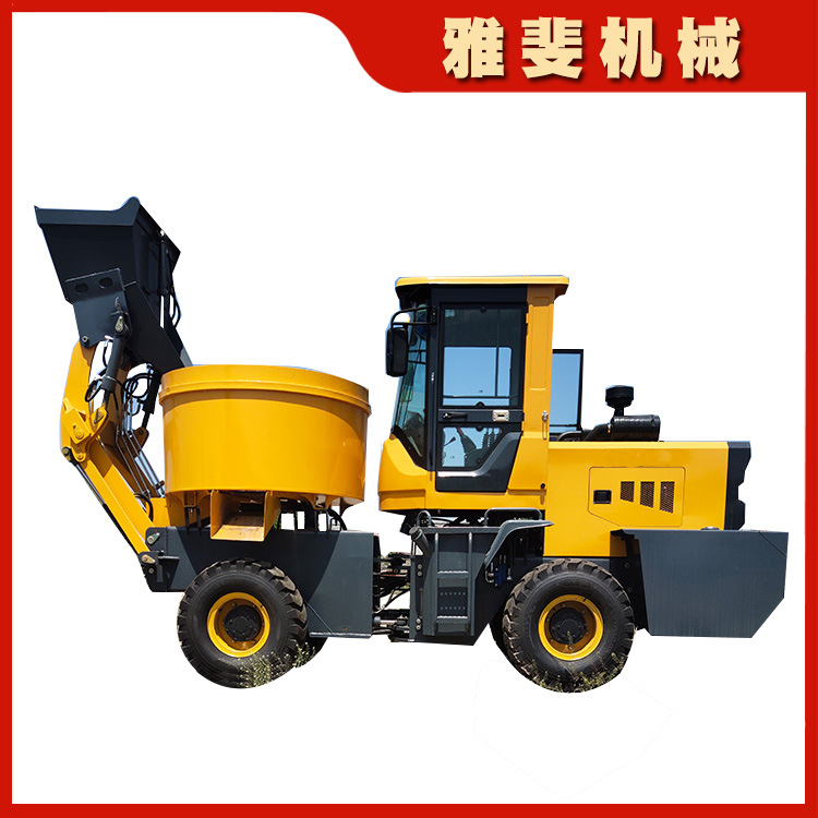 朝天锅自上料平口搅拌车混凝土搅拌运输车concrete mixer