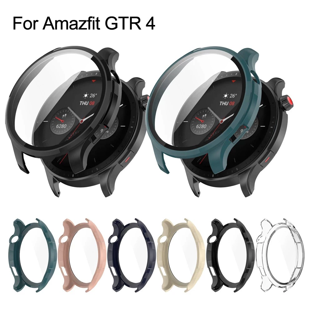 Подходит для Huami GTR 4 Корпус часов GTR4 Корпус часов AMAZFIT закаленная пленка все включено защитный чехол