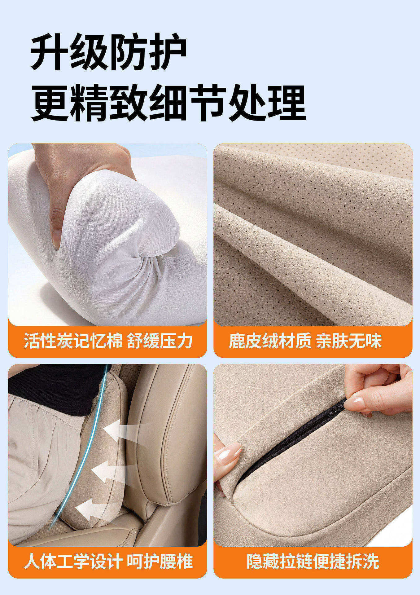 Suitable for Aito M6 Headrest and Lumbar Support, Same Model as in the Mall, Car Neck Pillow, Lumbar Pillow, Car Interior Decoration Accessories