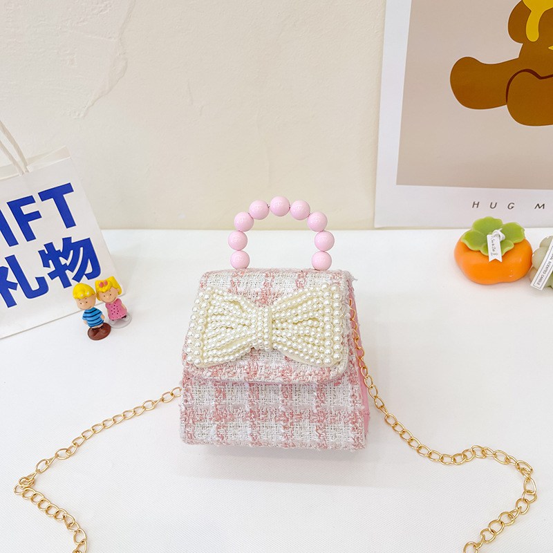 Estilo coreano princesa bolsa de mensajero mini bebé estilo occidental Chanel estilo cadena bolsa pequeña bolsa cuadrada conejito de dibujos animados bolsa de hombro