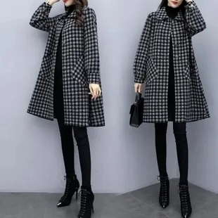 Composite 2025 Autumn and Winter New Fat mm Large Size Outwear for Women Korean Style Loose Slimming Look Mid-Length Outwear for Outer Wear