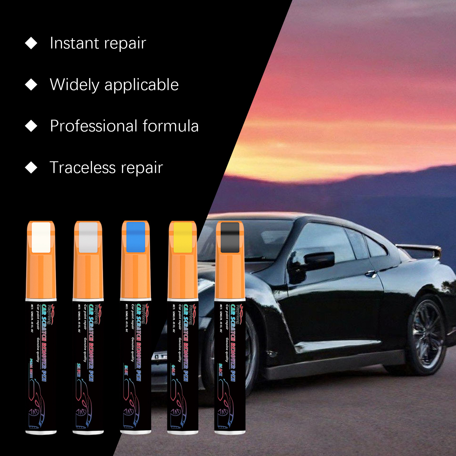 Rayhong car scratch repair pen, car paint care and maintenance, car color restoration pen