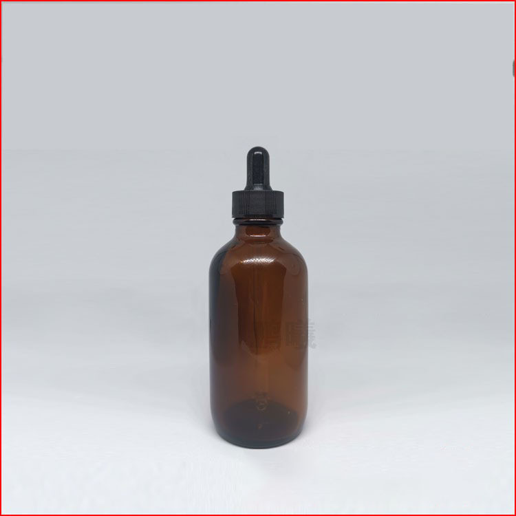 120ml滴管瓶精油瓶波士顿瓶茶色精油瓶原液瓶分装空瓶茶色4OZ