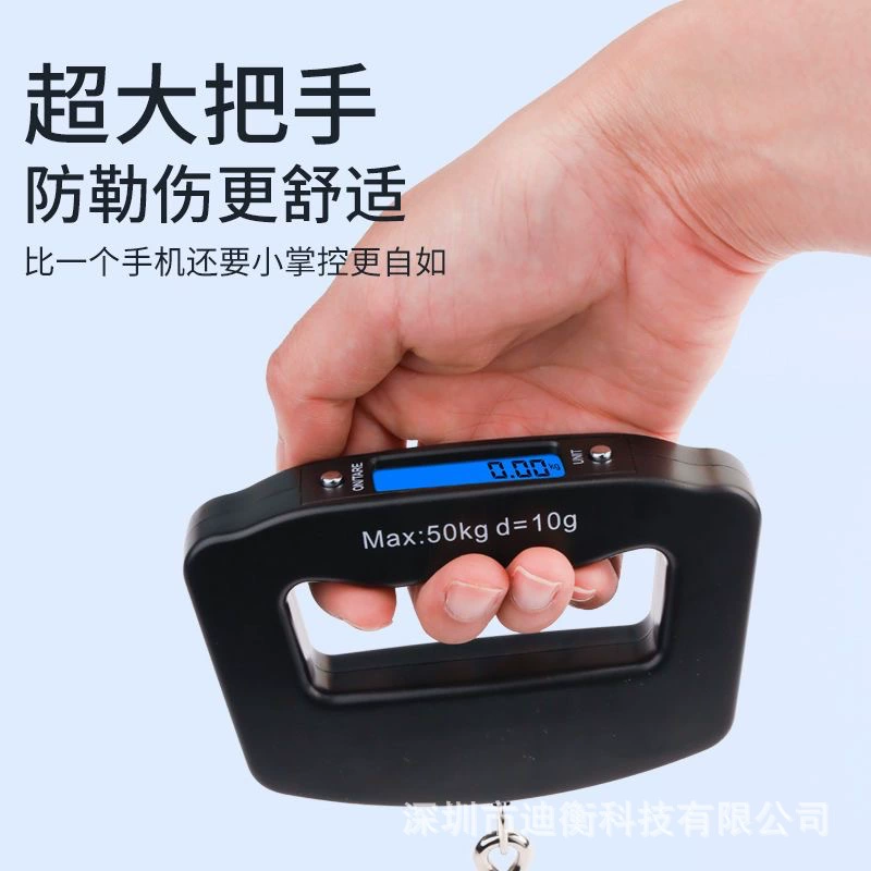 Портативные ручные весы электронные весы 50 кг пищевых пружинных весов кг рыболовные весы багажные весы завернутые кухонные курьеры