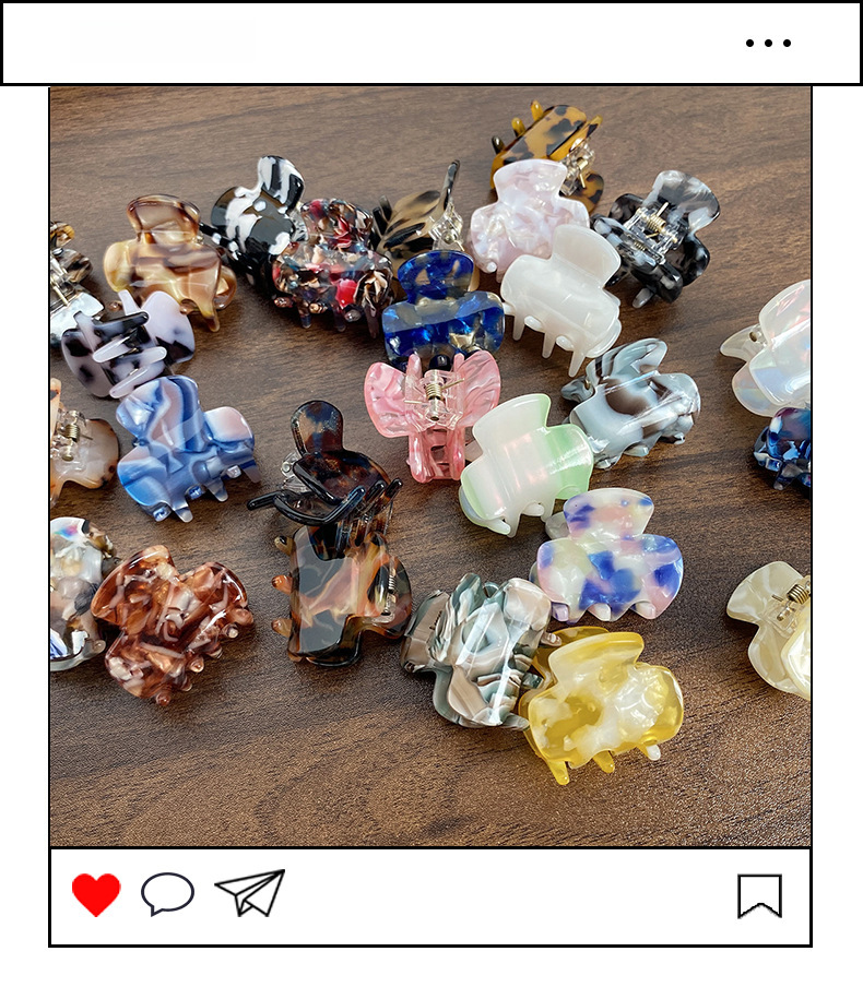Nuovo Mini Acido Acetico Grab Clip Dolce Moda Forcina Carina Semplice Ragazza Accessori per Capelli Temperamento di Alta Qualità Copricapo Donna_voghion.com