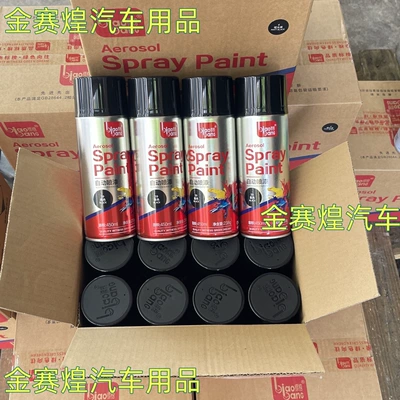 Automatic painting interior wall metal anti-rust furniture wood paint car graffiti black and white gold hand paint (Avtomobil boya qələmləri) - 238g-black-12-bottles-per-box