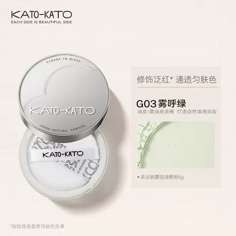 New [cloudy to fog-natural red covering]-fog green-suitable for oily/combination skin