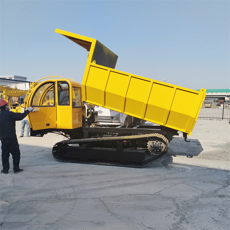 10吨钢制履带运输车 雪地履带爬山虎 履带式自卸车