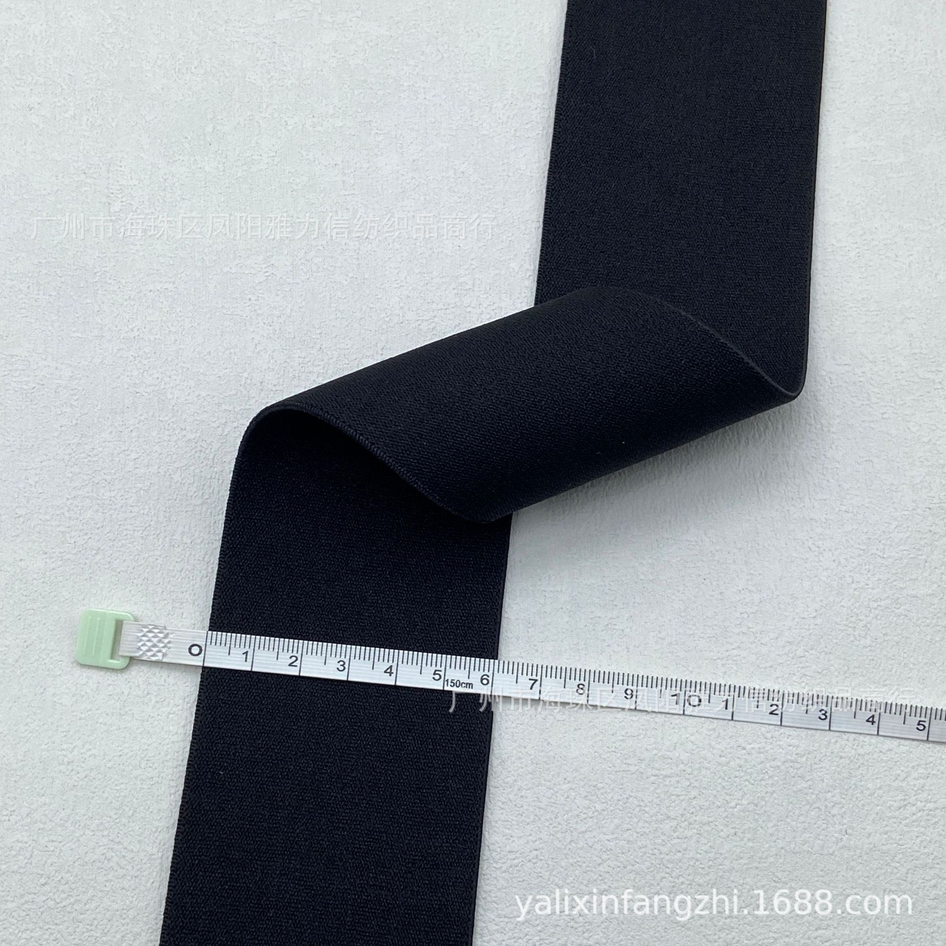 Fabricante spot engrosamiento color puro banda elástico de alta elasticidad de grano liso suave para la piel banda elástica de la cintura de terciopelo de doble cara