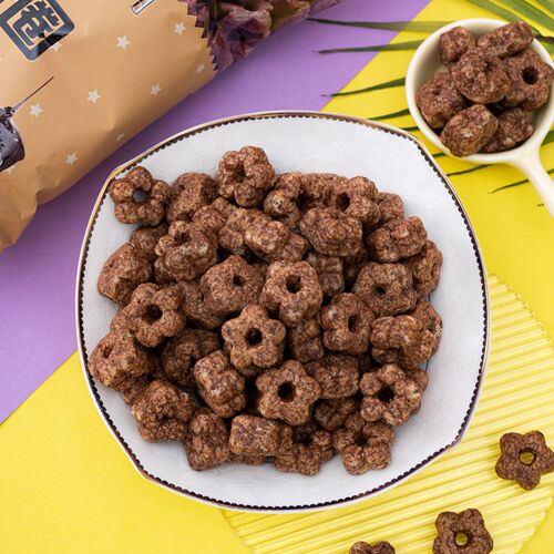 Kingsboro 88g Korean Style Star Donut Colorful Shape Puffed Chocolate Office Casual Internet Famous Snack 