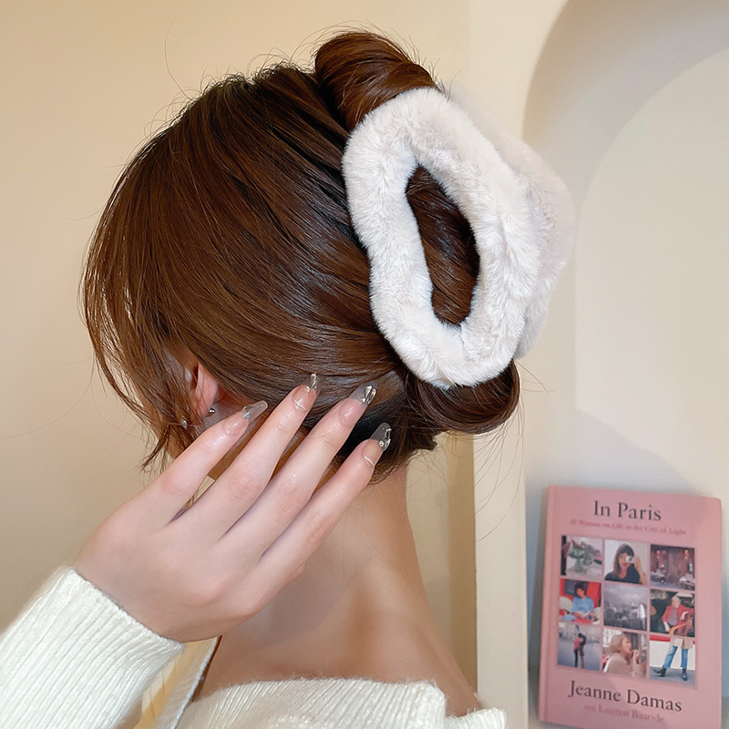 Peluche oversize, forcina per capelli Cloud, volume per capelli, dopamina, dolce ricciolo per capelli, accessorio per capelli con clip a forma di squalo_voghion.com