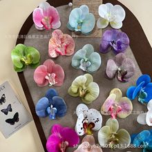 3D打印仿真胶片蝴蝶兰花头网红发卡结婚伴手礼喜糖盒手工装饰假花