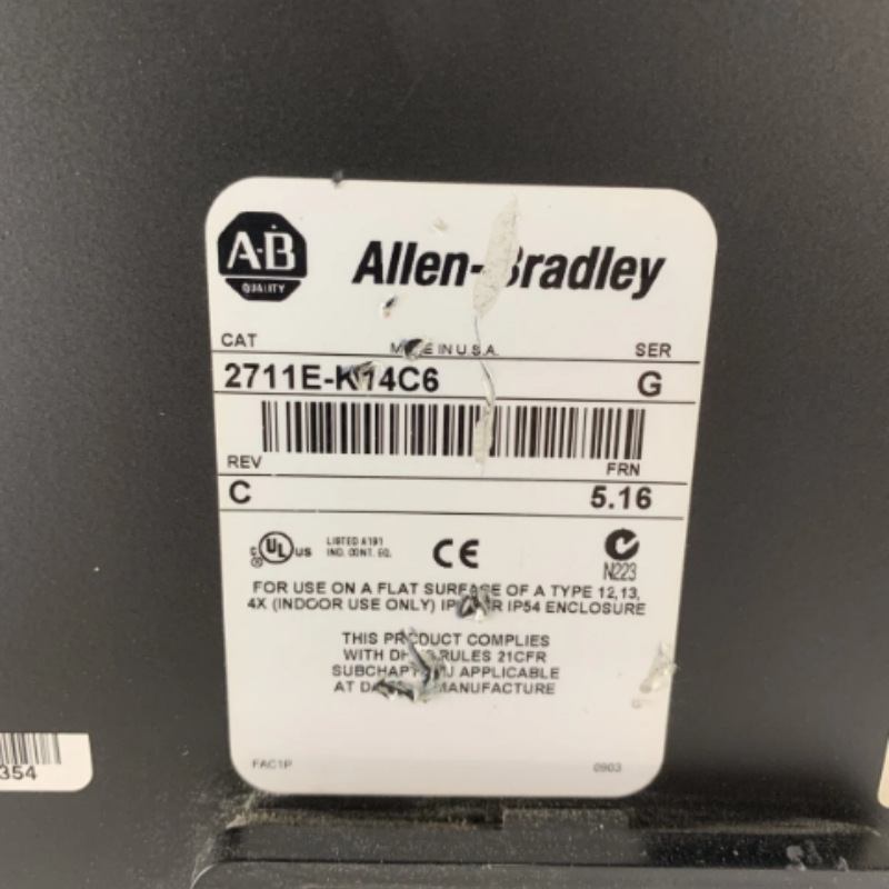 Ab Rockwell Touch Screen 2711E-K14C6 Human-Machine Interface