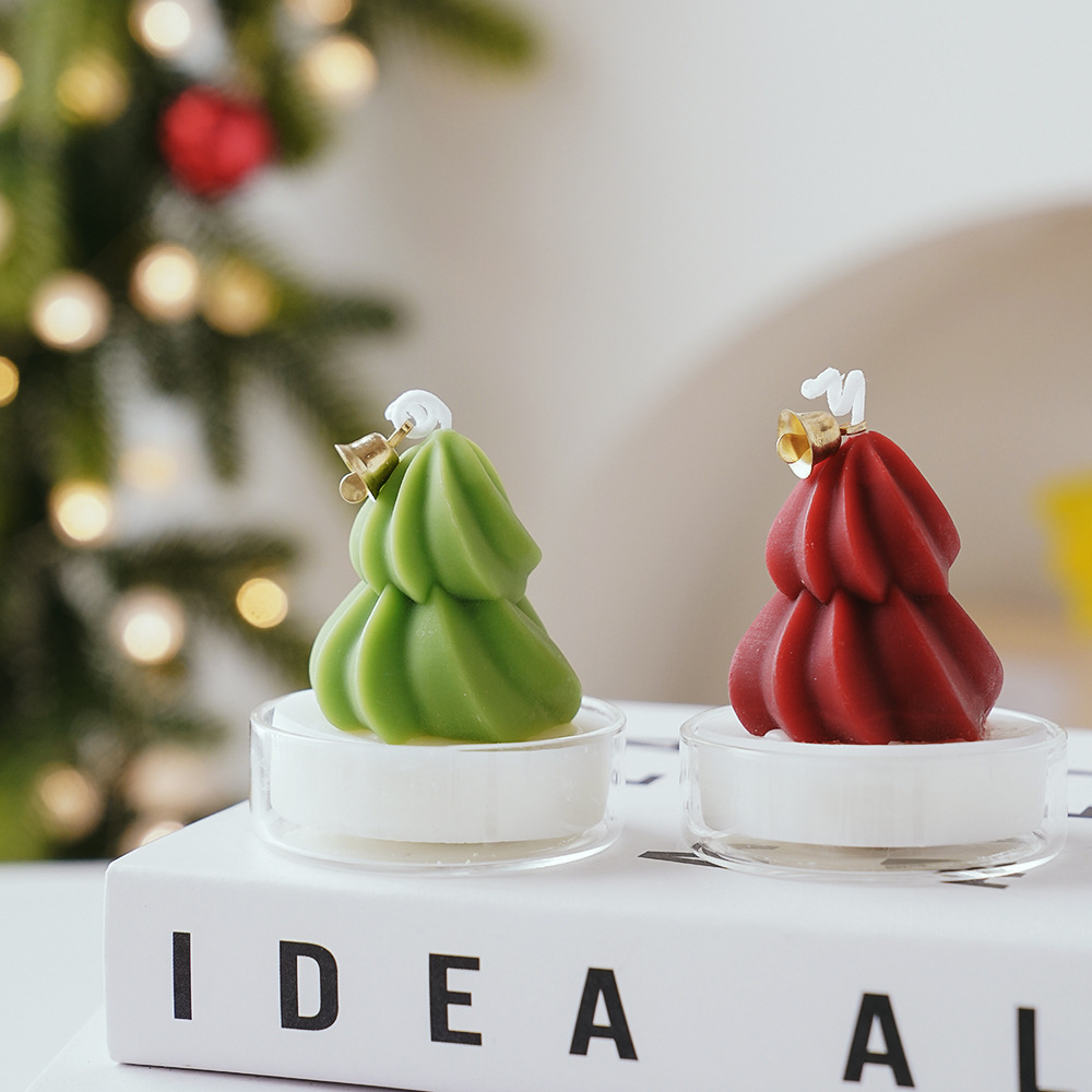 Vela de aromaterapia navideña, regalo de mano, ambiente transfronterizo, decoración de fragancias, árbol de Navidad, cera de taza