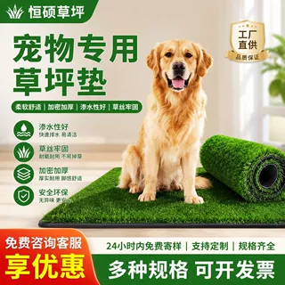 跨境宠物狗厕所仿真草皮 家用狗狗如厕假草坪 可水洗宠物排便草垫