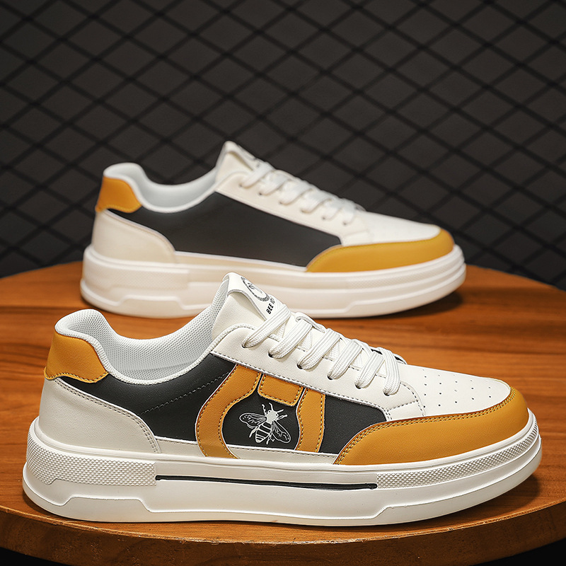 Estación europea nuevo verano transpirable estilo deportivo tendencia personalidad zapatos de patinaje de altura universal bajo casual ultra ligero zapatos de hombre