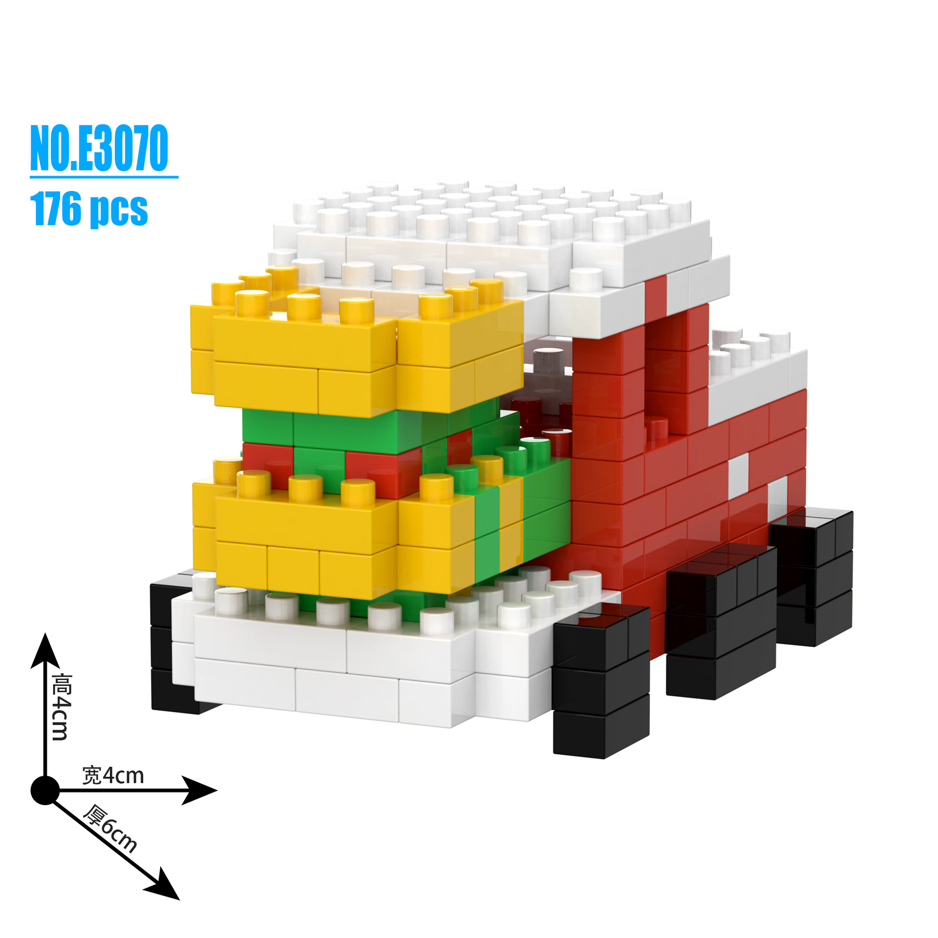 Juguetes de bloques de construcción de partículas pequeñas modelo de Santa Claus para niños y niñas adorables regalos de Navidad adornos al por mayor image 16
