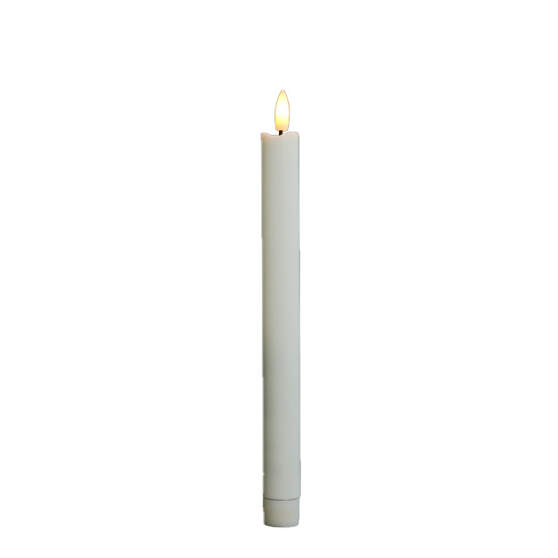 Luz de vela de varilla larga led boca de onda bala control remoto vela electrónica boda boda Navidad vacaciones luces decorativas