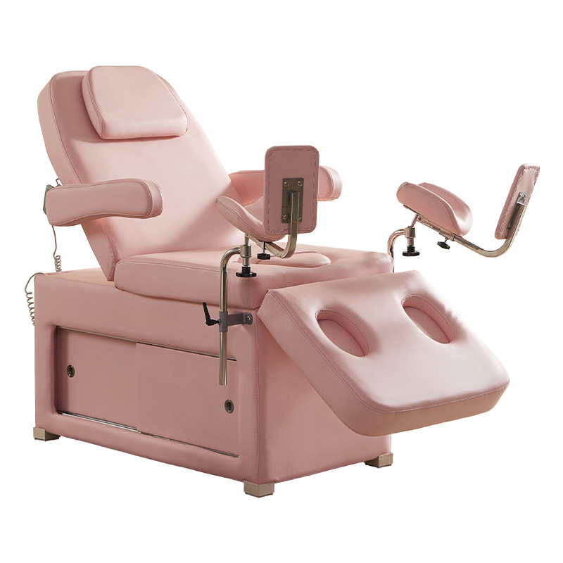 Cama de examen ginecológico atención privada aborto elevación eléctrica cama de belleza confinamiento multifuncional operación ambulatoria cama de lavado