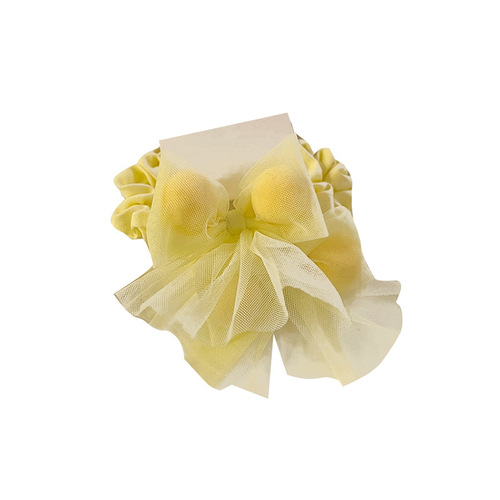 Children's cute candy-colored bow headband hair rope baby hair tie rubber band high elastic rubber set female headband