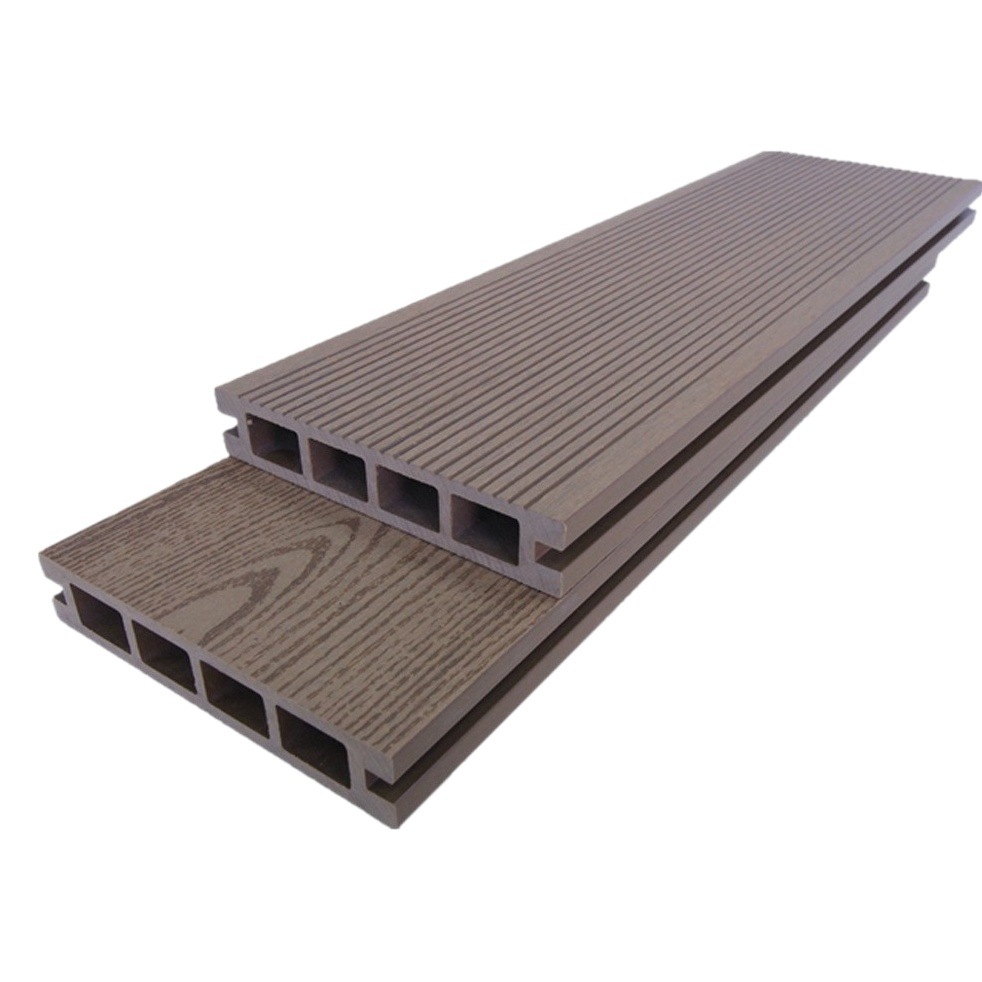 Generación WPC de agujero cuadrado al aire libre 135*25 protección del medio ambiente madera plástico paisaje pasarela pasillo anticorrosivo decoración tablero