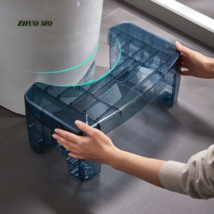 Super Load-Bearing Transparent Toilet Stool Pet Pad Toilet Stool