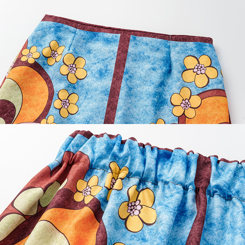 Damen Badeanzug Mit Druck Und Rock Für Den Strand Im Set_voghion.com