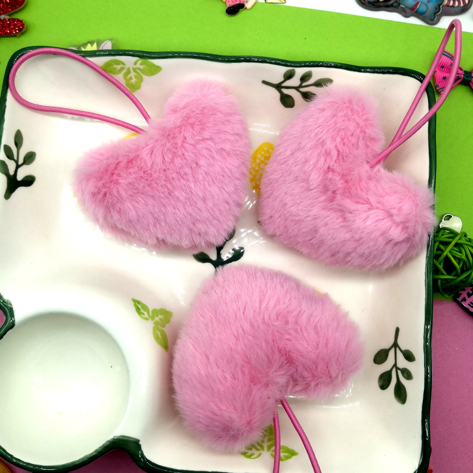 lz-b002长毛绒8cm充棉大爱桃心