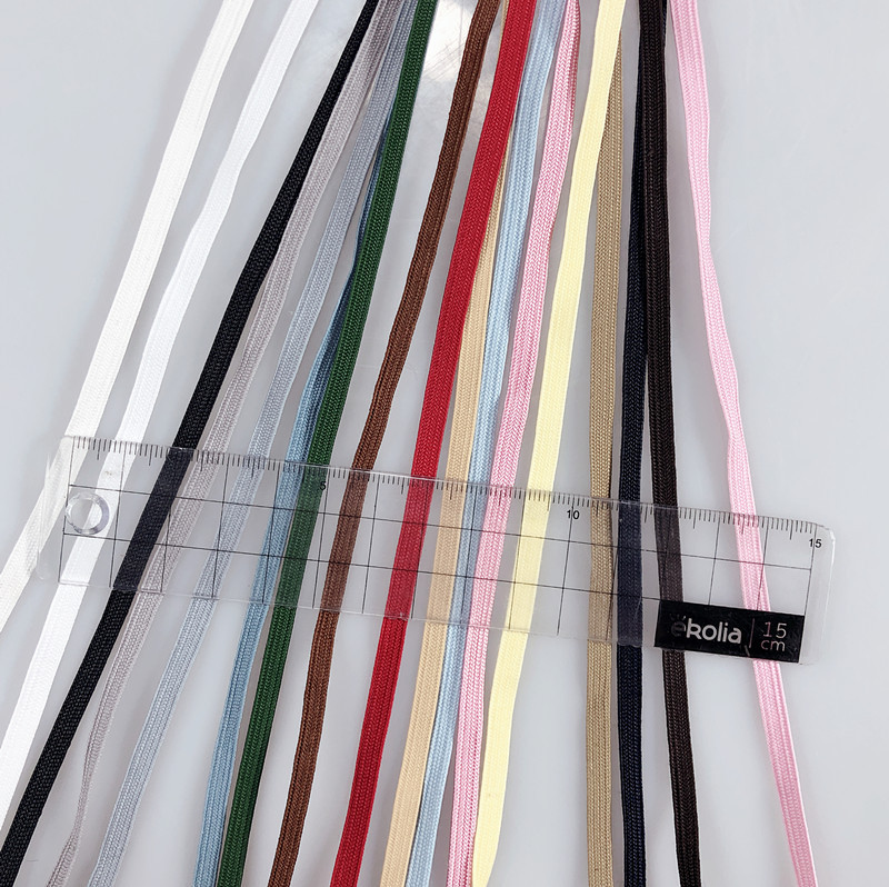 3mm 5mm 7mm Japanese and Korean Style Sailor Tape Polyester Cord with Edge Trim Jk Sailor School Uniform Edging Webbing