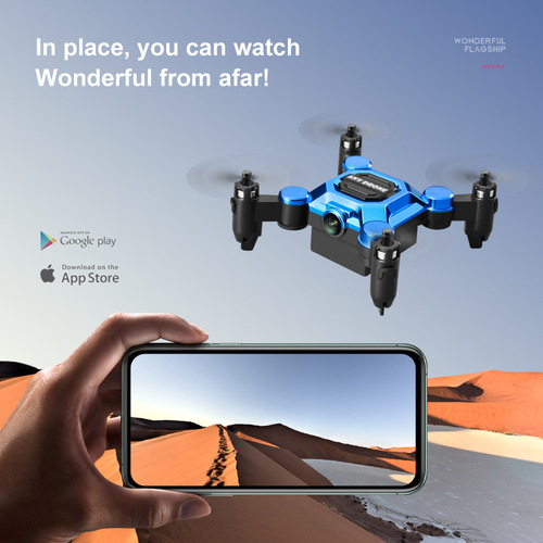 Mini Foldable Small Flying Vehicle 4K HD Aerial Photography Palm Remote Control Plane Portable Altitude Hold Drone