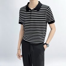 潮流原宿男青春流行2024POLO衫新款文艺短袖气质夏季日系标准潮