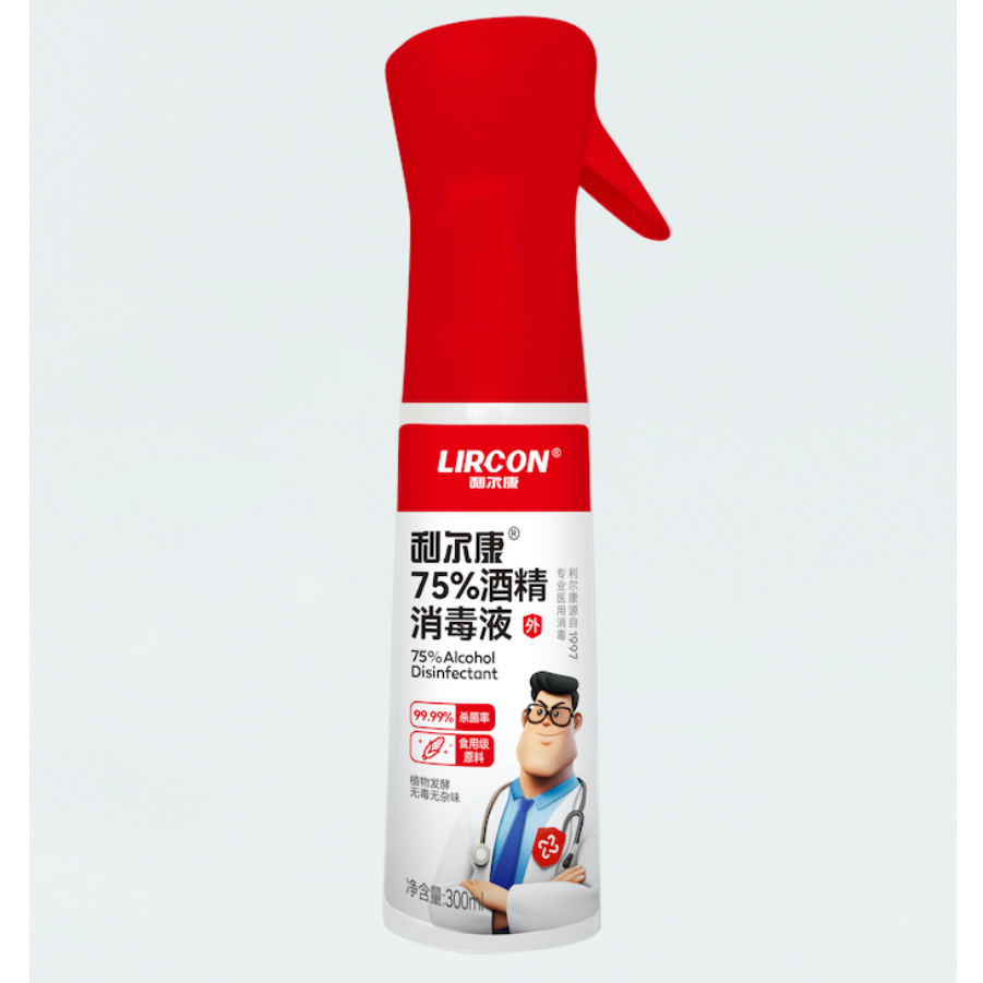 Lierkang 75% 알코올 소독제 300ml/병--1병
