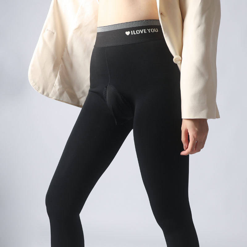 Otoño e Invierno de los hombres brillantes de agua polainas ligeras slim fit forrado de lana caliente de alta densidad calcetines de piel desnuda luz de la pierna artefacto hombres