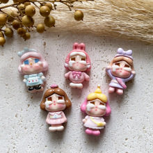 新款亮面哭娃卡通女孩树脂配件 diy手机壳冰箱贴鞋扣发饰装饰材料