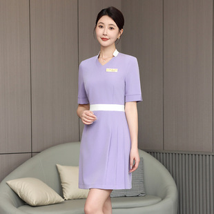 Beautician Summer Dress Workwear High-End Beauty Salon Medical Beauty Health Center Nail and Foot Bath Shop Technician Work Clothes
