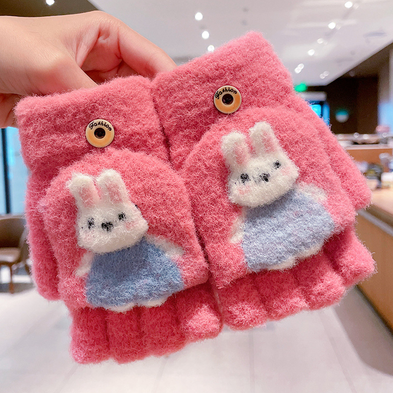 143&Blue Skirt Rabbit Blue Rose Red [6-12 years old]