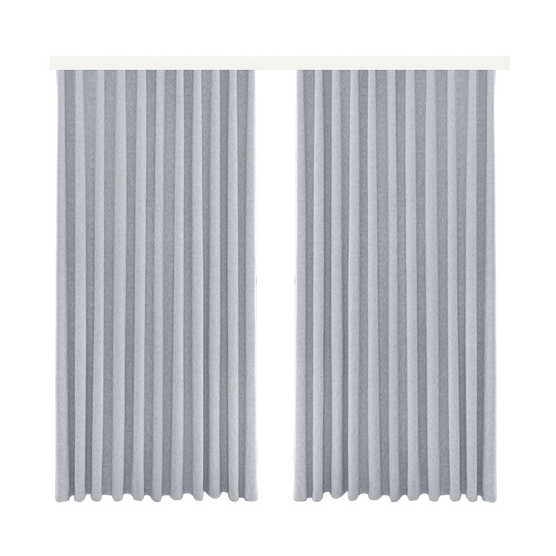 Cortina de tela de protección solar de alta sombreado productos acabados de Chenille Jacquard sala de estar comedor ventana flotante cortina de tela de alquiler cortina pequeña