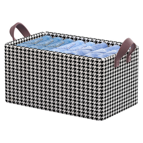 Clothing Storage Box Home Wardrobe Foldable Washable PP Board Dorm Fabric Folding Organizing Box Clothing Storage Box