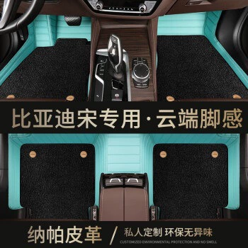 Surround Dm Song Pro Song Ev Ayaqaltılar (Kovriklər) - take-a-photo-of-the-car-model-year-and-leave-a-message-double-layer-tiffany-blue-black-nano-fleece-carpet