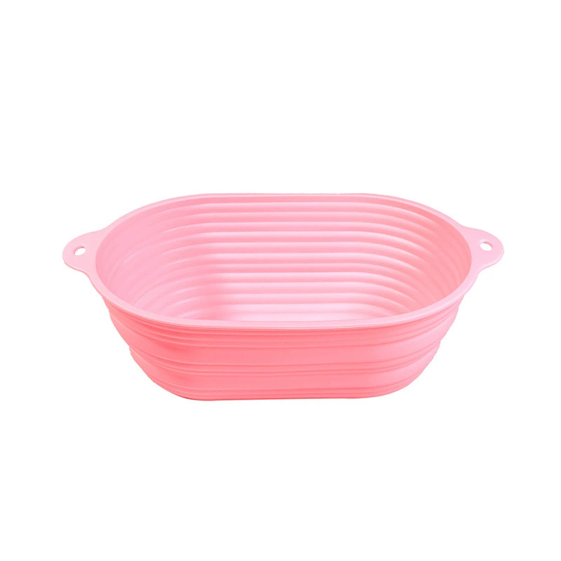 Cross-border food grade new silicone rectangular fermentation basket bread cake mold DIY baking mold toast baking pan