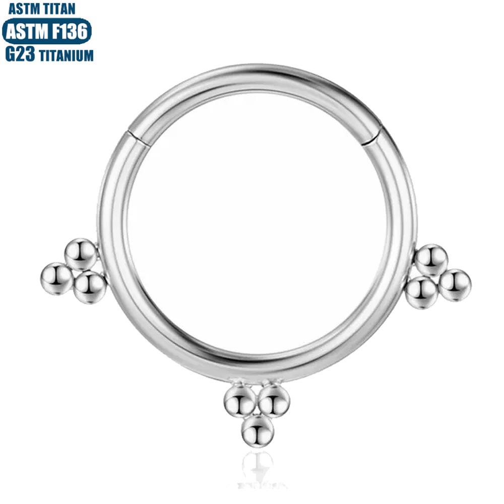 Pointed titanium steel lip stud product view