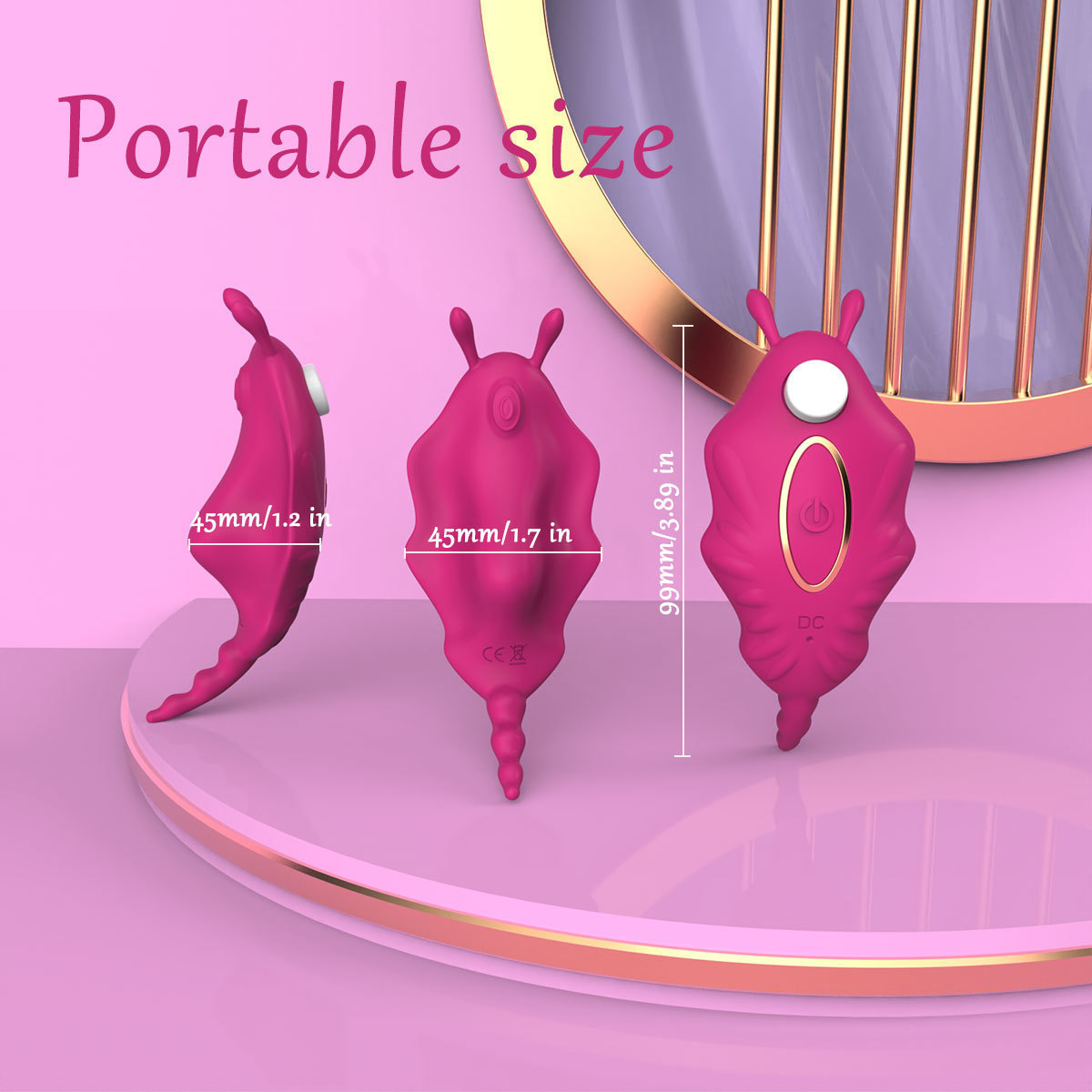 Smart App Remote Control Wearable Vibrator, Discreet Panty Clitoral Massager for Women — detail image 12