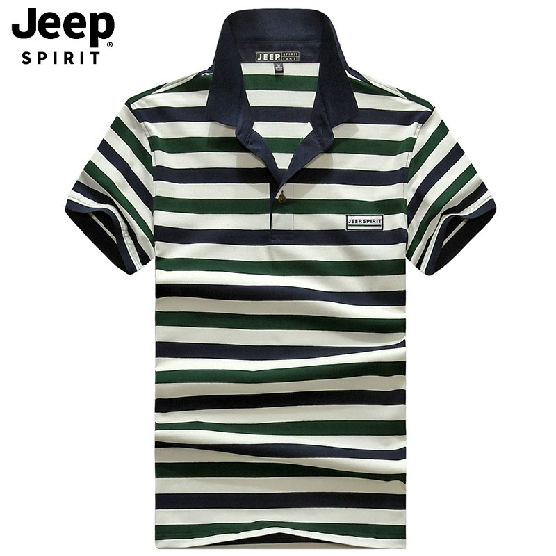 2021 Летняя мужская футболка в полоску, мужская деловая футболка с короткими рукавами, рубашка-поло в полоску с лацканами, футболка 5596