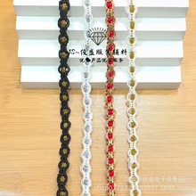 金银丝彩色民族风花边骨绳刺绣傣族配饰1cm服装辅料配饰DIY手工