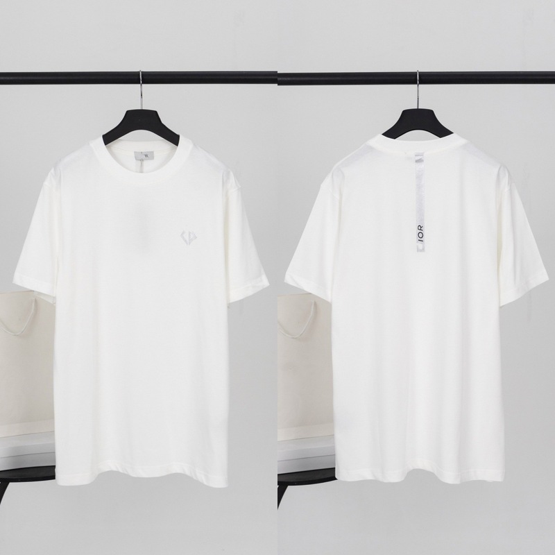 スポットハイバージョン Dijia S25 夏新作刺繍プリント Djia 高級トレンドシリーズカジュアル男女半袖 Tシャツ|undefined