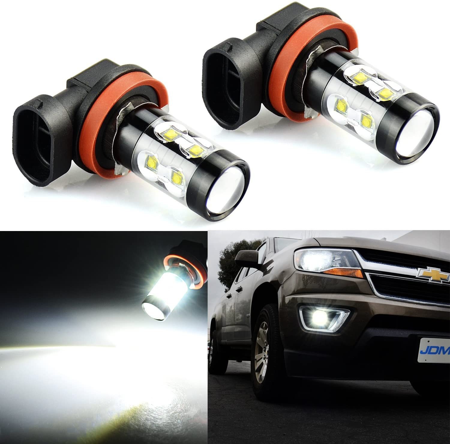 Tcyato Car Led Fog Lights High Power H11 50W Front Fog Lights H8 H9 High Brightness Anti-Fog Lights