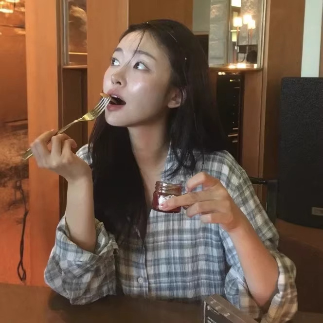 Jisoo Kim Ji-Soo Korean Designer Andneeds Same Style Casual Plaid Loose Long-Sleeved Shirt Top for Women
