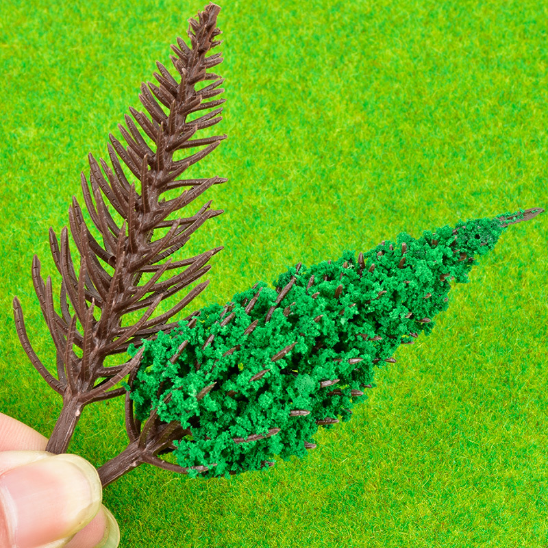 Edificio modelo de mesa de arena material DIY modelo hecho a mano acabado tronco de pino de álamo blanco