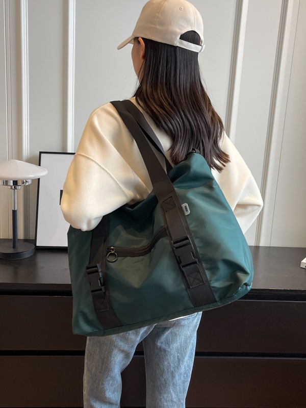 Bolsa de viaje corto, bolsa de equipaje ligera de gran capacidad, bolsa de fitness, bolsa de viaje casual de moda para hombres.