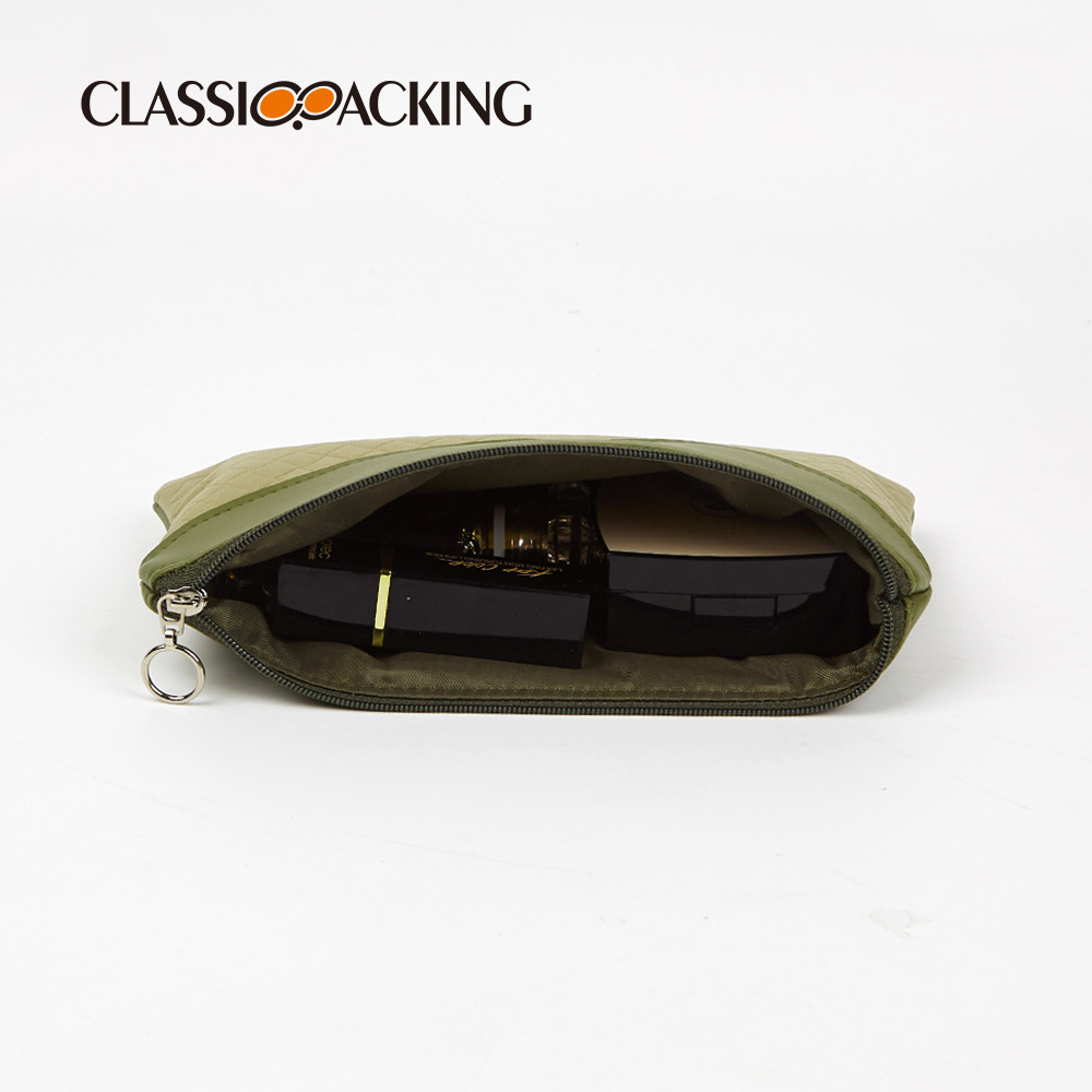 Bolsa de almacenamiento al por mayor de fábrica de embrague de las mujeres bolsa de almacenamiento de productos de cuidado de la piel simple bolsa de cosméticos de material de PU multifuncional